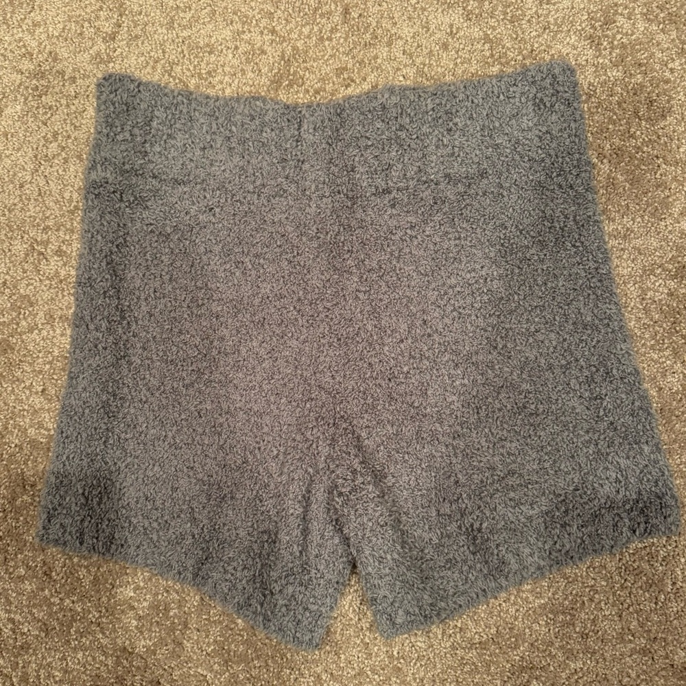 SKIMS cozy knit shorts - sage green - size L/XL